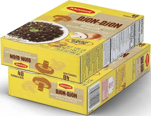 MAGGI Djon Djon bouillon cubes - mushoom flavored 1 box (48 cubes)