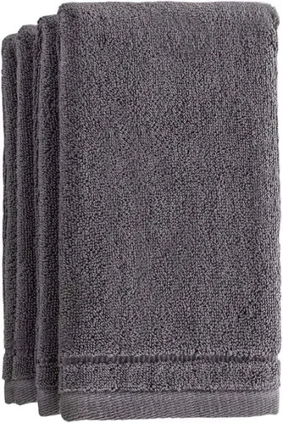 Cotton Fingertip Towels Set - 4 Pack - 11 x 18 Inches Decorative Small Extra-...