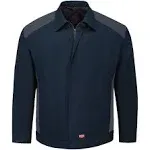 Red Kap Color Block Performance Crew Jacket, Navy/Charcoal - M