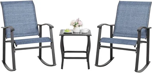 Shintenchi 3 Piece Rocking Bistro Set