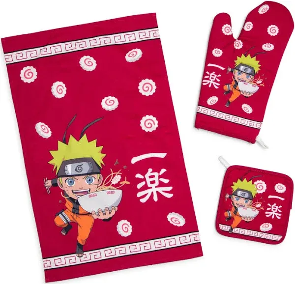 Naruto Chibi Ramen 3-Piece Kitchen Set