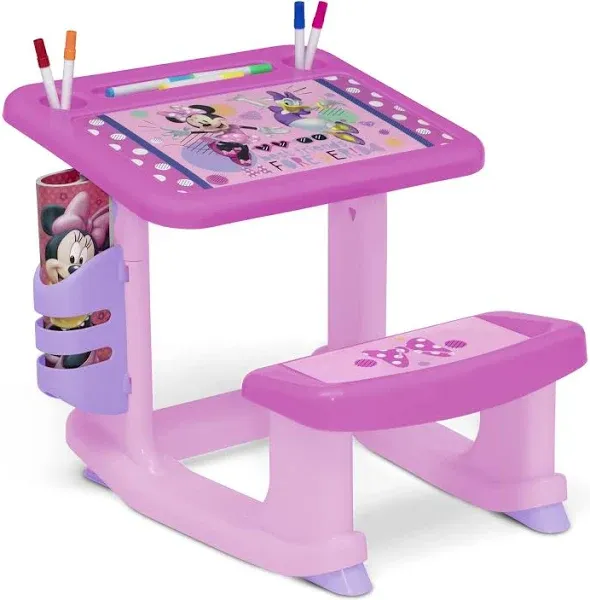 Delta Children Disney Minnie Mouse Draw and Play Desk