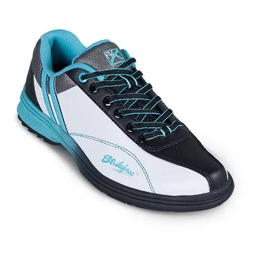 KR Strikeforce Women's Starr White/Black/Teal Bowling Shoes