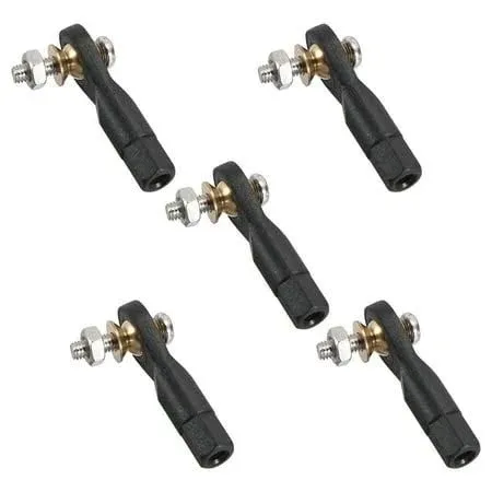 uxcell M3 3.0xL29mm Lever Steering Linkage Tie Rod End Ball Head End with Screws and Nut for RC Robot