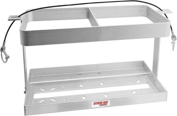 Extreme Max 5001.5858 Aluminum Trailer-Mount Race Fuel Jug Holder - Fits Two 5 Gallon Fuel Containers,Silver