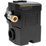 Phoenix Pressure Control 69MB7LY2C 95/125 psi 4-Port Air Compressor Switch w/ Unloader Valve & Auto/