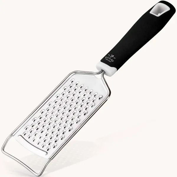 Zulay Kitchen Professional Stainless Steel Flat Handheld Cheese Grater