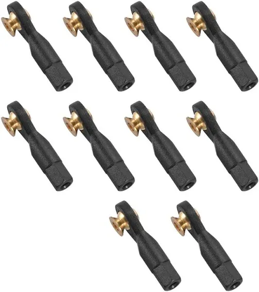 Uxcell 10Pcs M3 3.0xL29mm Lever Steering Linkage Tie Rod End Ball Head End without Screws and Nut for RC  Robot