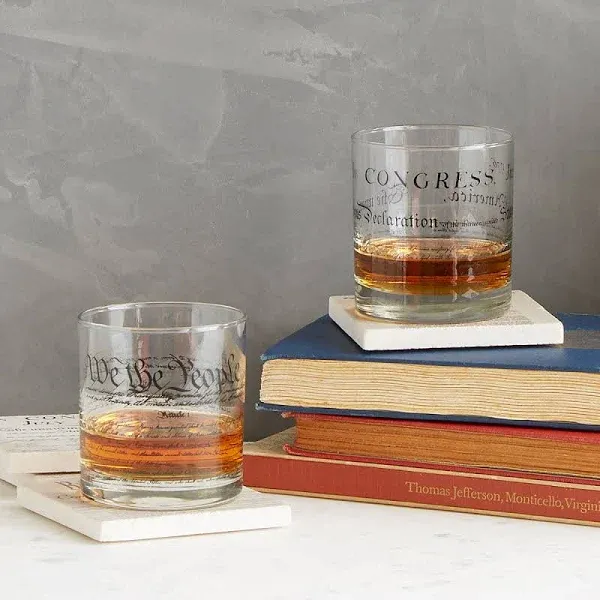 National Archives Store Constitution Rocks Whiskey Glass