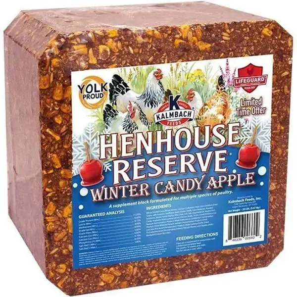 Kalmbach Feeds Henhouse Reserve Winter Candy Apple Block