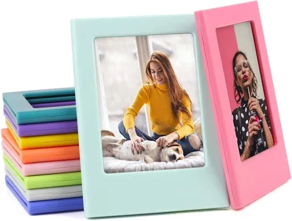 QUEEN3C 10 Packs Colorful 3 Inches Photo Magnetic Frame