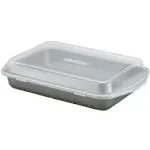 Circulon Total Nonstick Baking Pan With Lid / Nonstick Cake Pan With Lid, Rectangle - 9 Inch x 13 Inch, Gray