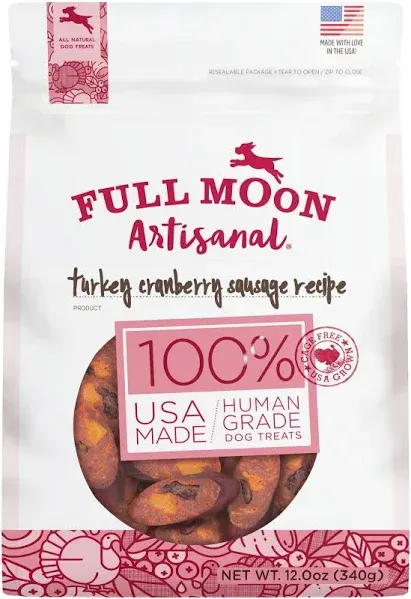 Full Moon Artisanal Turkey Cranberry Sausage Dog Treats