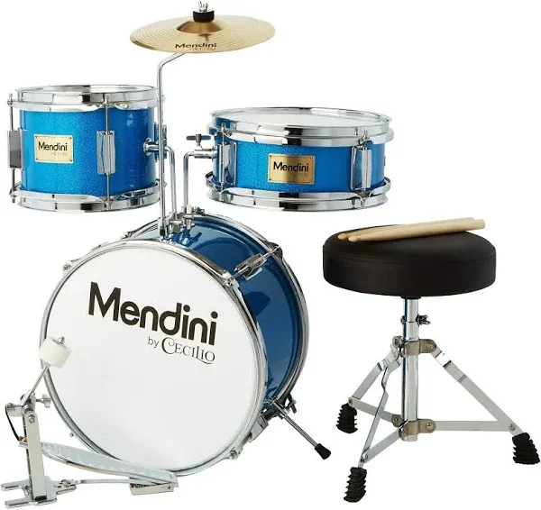 Mendini By Cecilio Kids Drum Set Junior Kit w/ 4 Drums