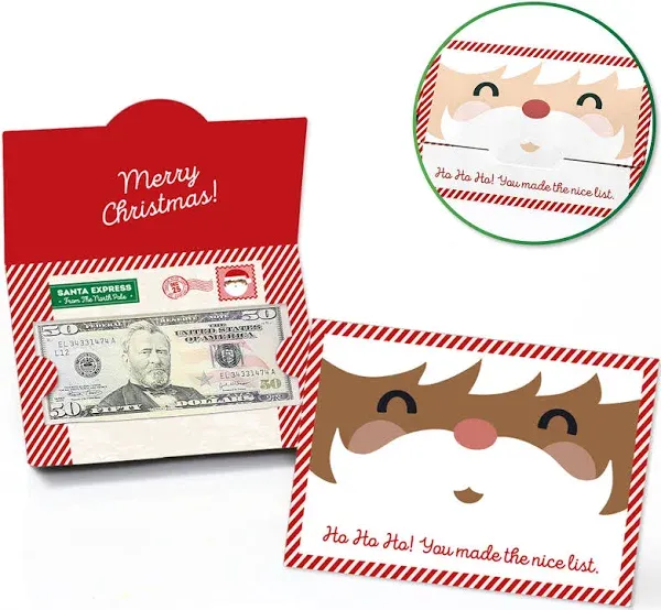 8 Pack Holiday Christmas Party Money and Gift Card Holders Birthday Money Gift Holder