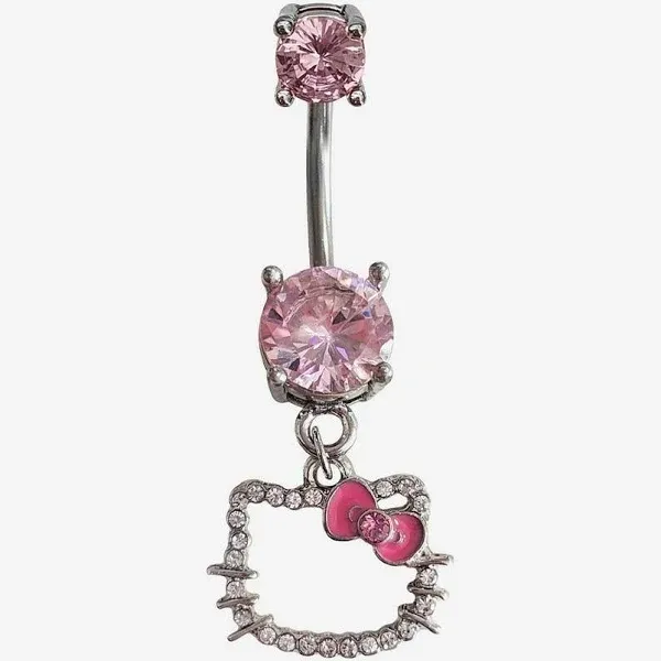 Hello Kitty Bling Navel Barbell