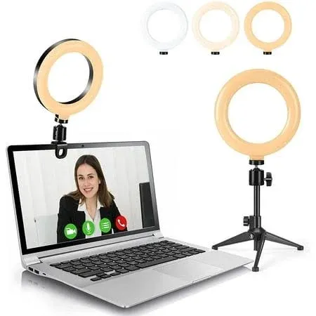 Desk Ring Light for Zoom Meetings