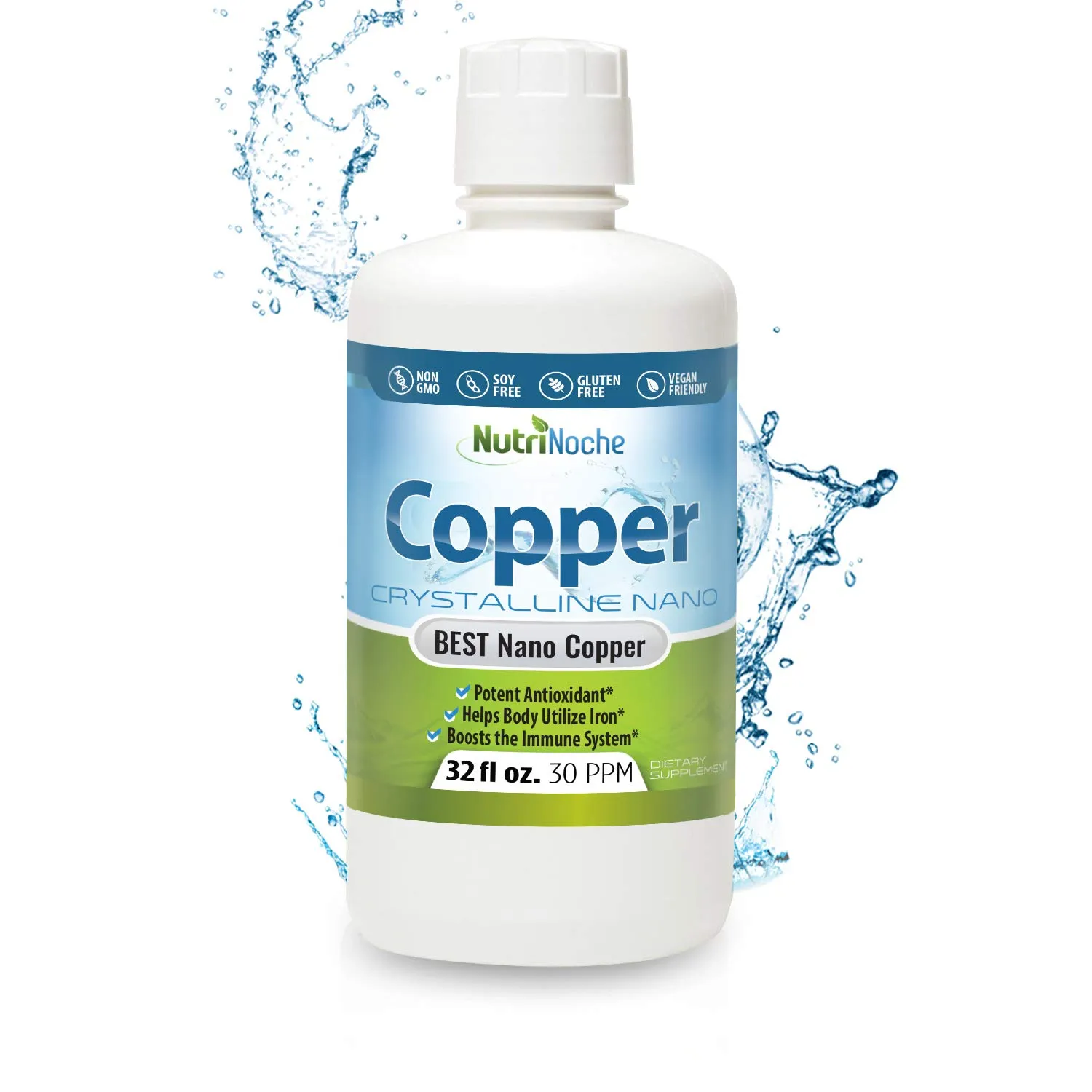 Nutrinoche Colloidal Copper 99.99% Ultra Pure Crystalline Nano Copper Particles