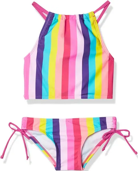 Kanu Surf Girls' Daisy UPF 50 Beach Sport Halter Tankini 2-Piece Swimsuit