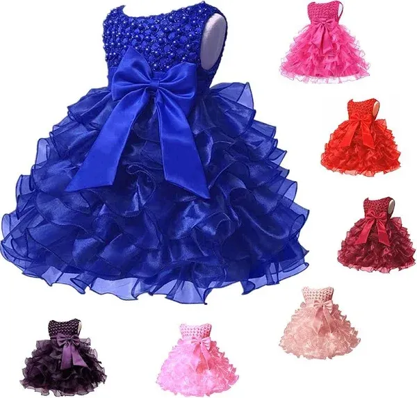 Jup’Elle Ruffle Lace Flower Girl Dress (D8)