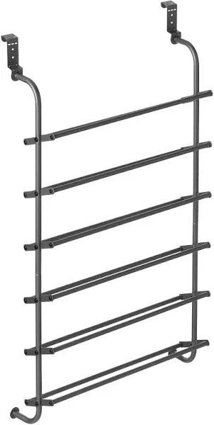 Whitmor Gunmetal Over-the-Door Shoe Rack