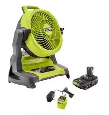 Ryobi 18V Cordless 7-1/2 in. Bucket Top Misting Fan (2-Pack)