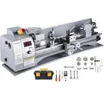 VEVOR Metal Lathe 210x800 Mini Lathe Machine 2500 RPM Variable Speed Change 850W Precision Mini Lathe Metal Working Lathe Wi