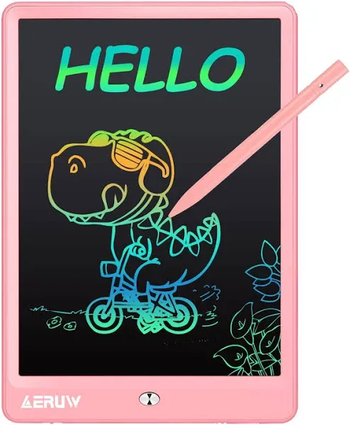 LCD Writing Tablet for Kids, 10 Inch Colorful Electronic Doodle Board, Educational Learning Kids Drawing Tablet Toys, Christmas Birthday Gift for 3 4 5 6 7 8 9 Year Old Girls Boy