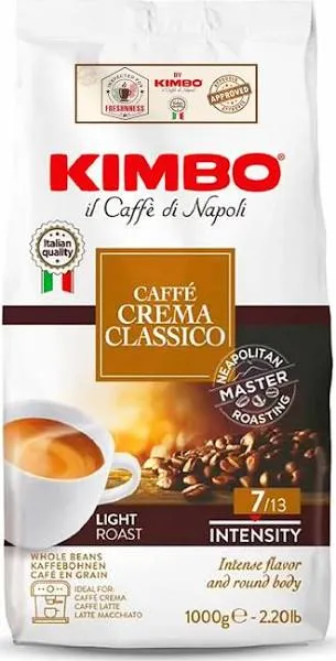 Kimbo Caffe Crema Classico Whole Bean Coffee, 2.2 lbs