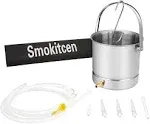 Smokitcen Coffee Enema Bucket Kit Stainless Steel 2 Quart Capacity for Cleansing Detox Enemas