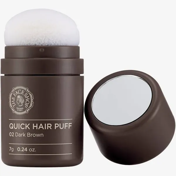 [The Face Shop] Quick Hair Puff 7g - 02. Dark Brown