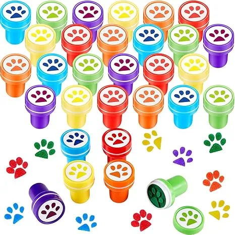 Fun Express 24 Paw Print Stampers