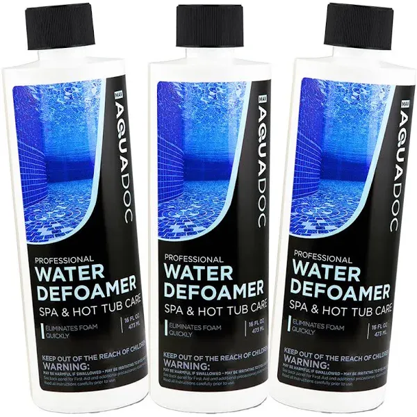 Hot Tub Defoamer & Spa Defoamer - Spa Anti Foam & Hot Tub Anti Foam for HotTub Owners to get the Foam out for Spa & Hot Tub Foam Removal, The Defoamer for Hot Tubs to Keep Spa Foam Down | AquaDoc 32oz