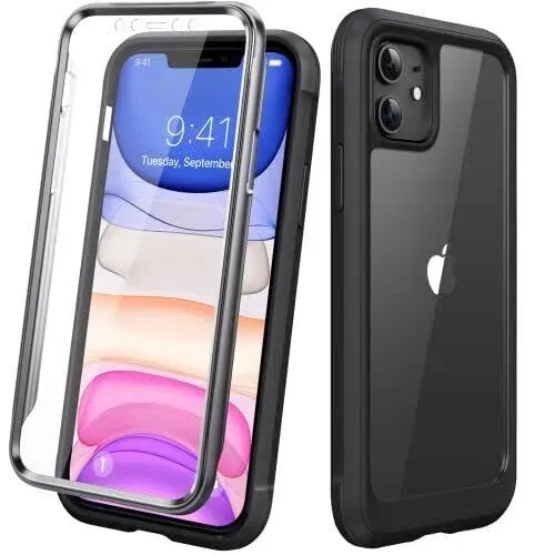 Diaclara Compatible with iPhone 11 Case, Full Body Rugged Case with Built-in ...