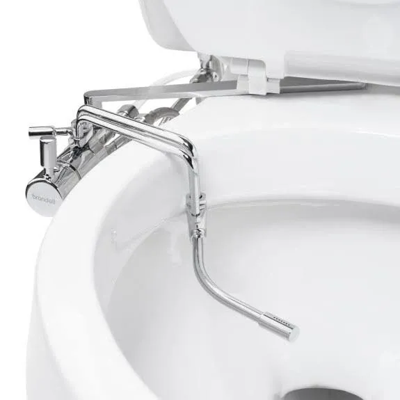 Brondell Side-Mounted All Metal Attachable Bidet with Adjustable Spray