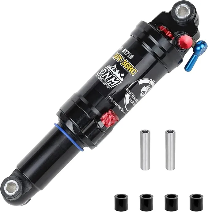 DNM Damping 3 System Mountain Bike Air Rear Shock Rebound/Lock Out/Air Pressure Adjustable AL 7005 Shark/AL 6061 Shock Body