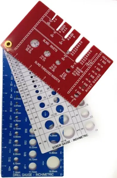 Stainless Town Screw Drill Tap Rivet Combo Gauge