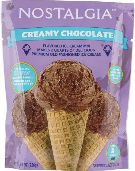 Nostalgia Chocolate Ice Cream Mix