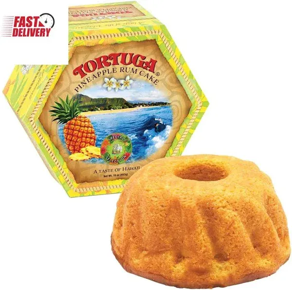 Hawaiian Pineapple Rum Cake - 16 Oz Pineapple Rum Cakes - the Perfect Premium Go