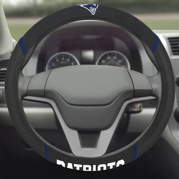 FANMATS NFL Unisex-Adult Embroidered Steering Wheel Cover