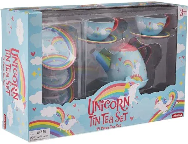 Schylling Unicorn Tin Tea Set