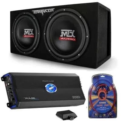 MTX TNE212D 12" 1200W Dual Loaded Car Subwoofer