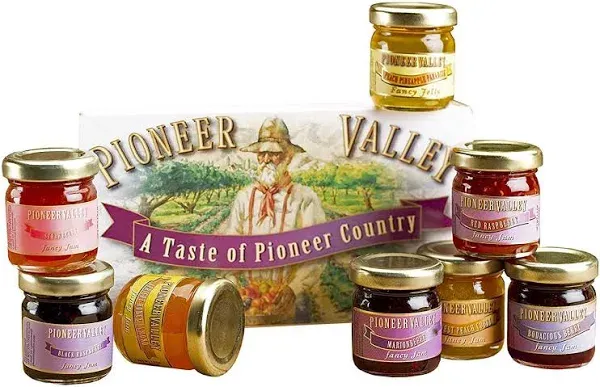 Pioneer Valley Gourmet Mini Jam Jelly Sampler Souvenir Box Set