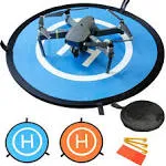 Drone Landing Pad, 22"/55cm Waterproof Portable Foldable Helipad Helicopter Landig Mat for DJI Mavic Pro Phantom 2/3/4/ Pro, RC Drones Helicopter, Karma Drone, DJI Mavic Air, Inspire and More