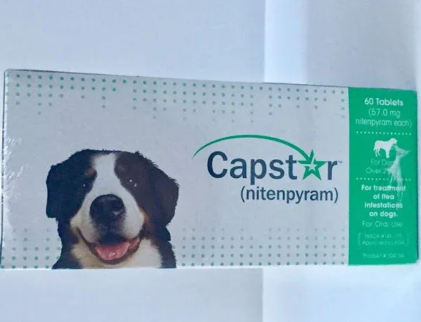 Capstar For Dogs Over 25 lbs (60 Tablets)