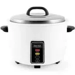 Aroma ARC-1033E 60-Cup Commerical Electronic Rice Cooker, White