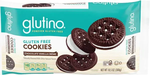 Glutino Gluten Free Cookies Vanilla Creme