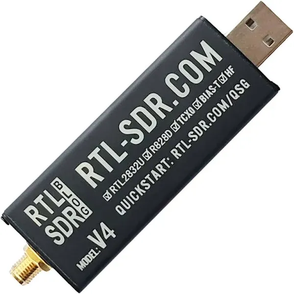 V4 R828D RTL2832U 1PPM TCXO SMA Software Defined Radio (Dongle Only)