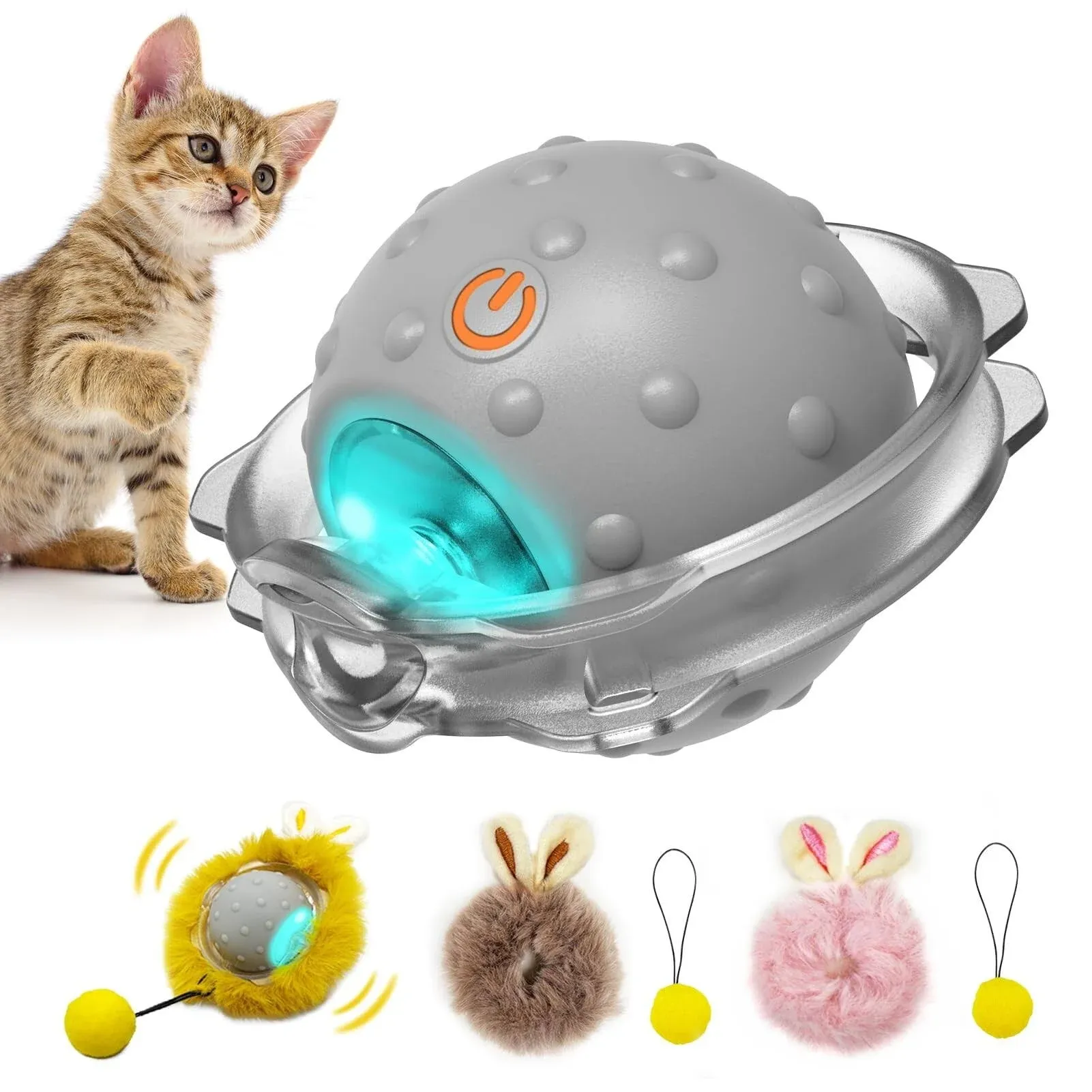 Sofolor Motion Activate Interactive Cat Toys - Automatic Moving Ball Toys For ...