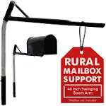 SwingClear, Mailbox Support Post with Swinging Boom Arm, No Dig Mailbox Post,NEW